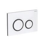 Pulsador serie Sigma50 de Geberit. Color metálico cromado negro: cromado negro, específico del cliente